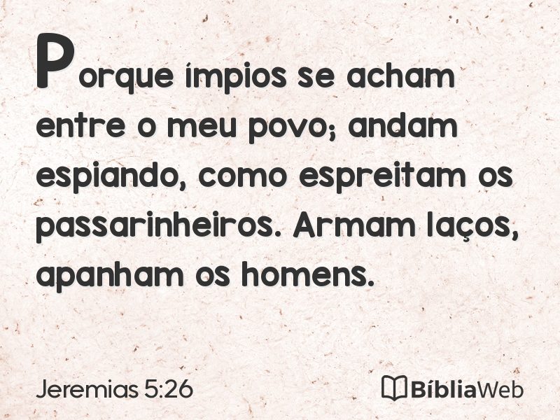 Jeremias 5:26 em imagem para compartilhar