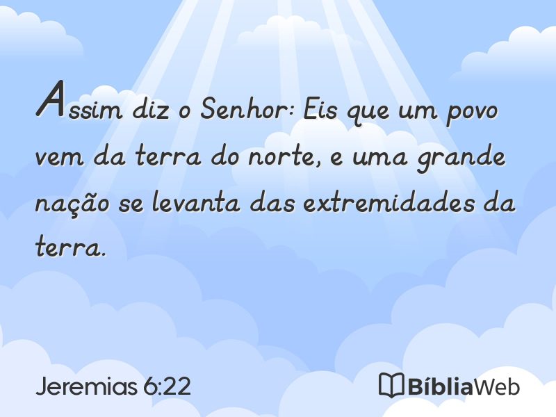 Jeremias 6:22 em imagem para compartilhar