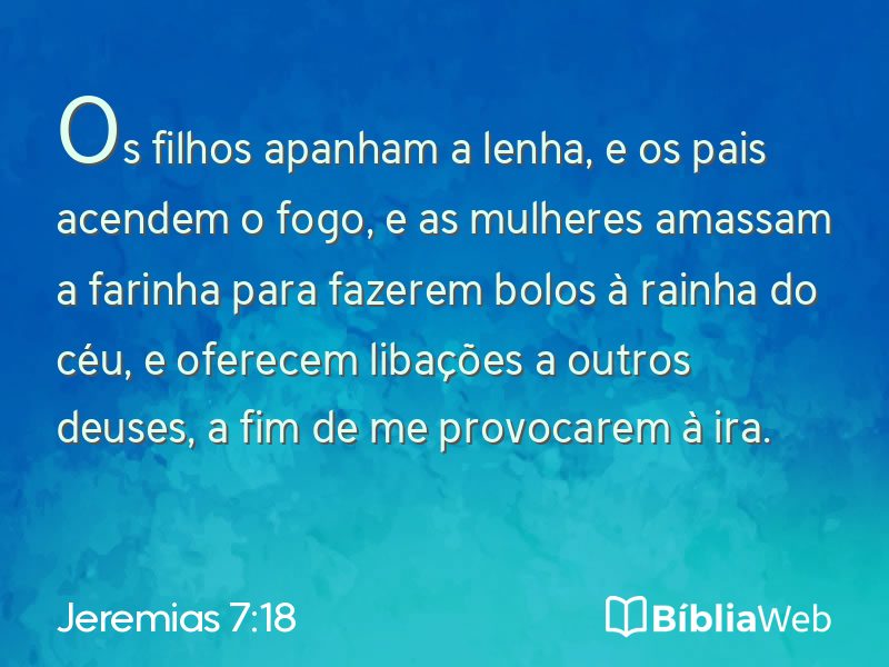 Jeremias 7:18 em imagem para compartilhar