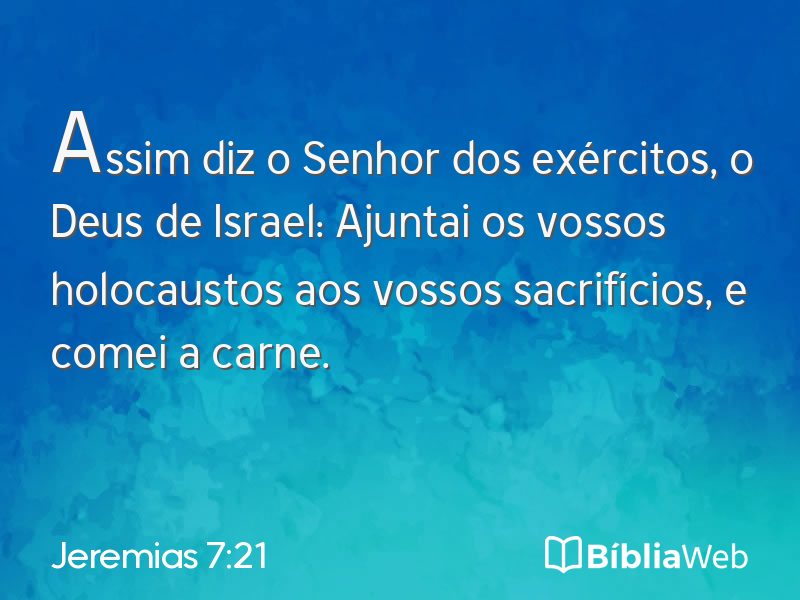 Jeremias 7:21 em imagem para compartilhar