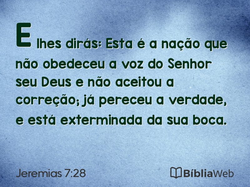 Jeremias 7:28 em imagem para compartilhar