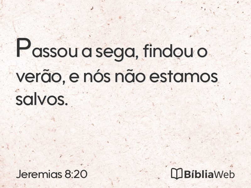Jeremias 8:20 em imagem para compartilhar