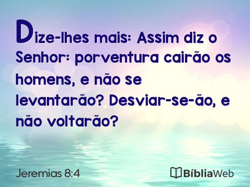 Jeremias 8:4 em imagem para compartilhar