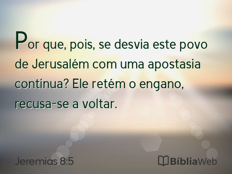Jeremias 8:5 em imagem para compartilhar