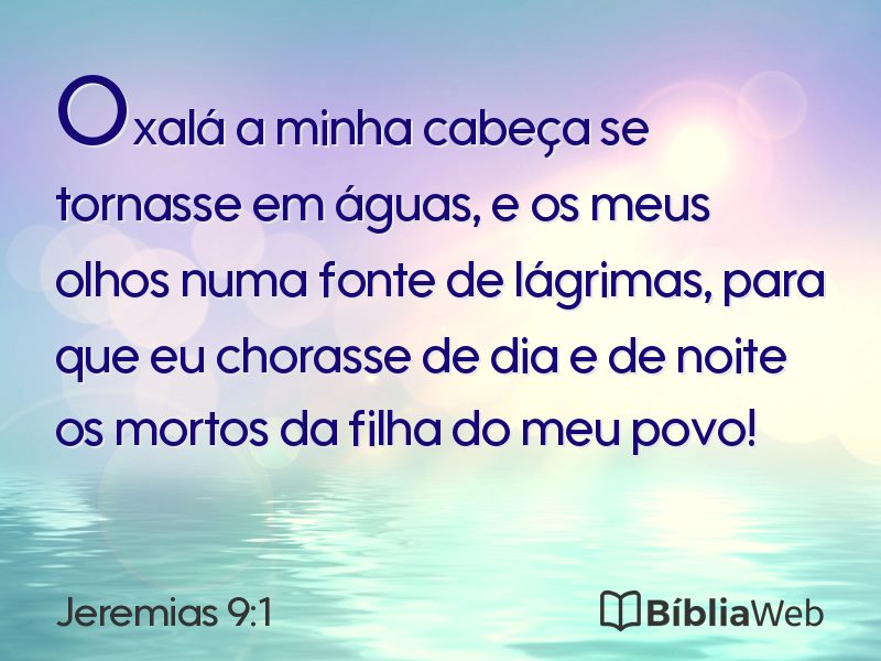 Jeremias 9:1 em imagem para compartilhar