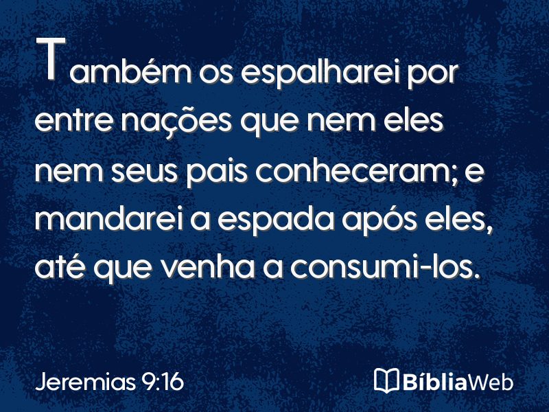 Jeremias 9:16 em imagem para compartilhar