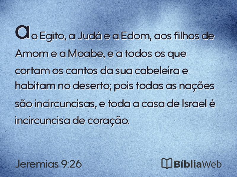 Jeremias 9:26 em imagem para compartilhar