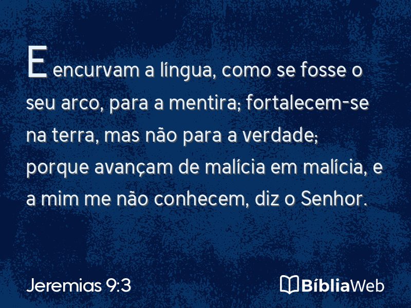 Jeremias 9:3 em imagem para compartilhar