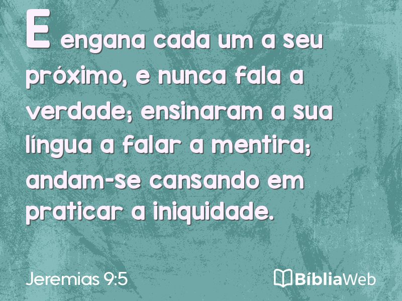 Jeremias 9:5 em imagem para compartilhar