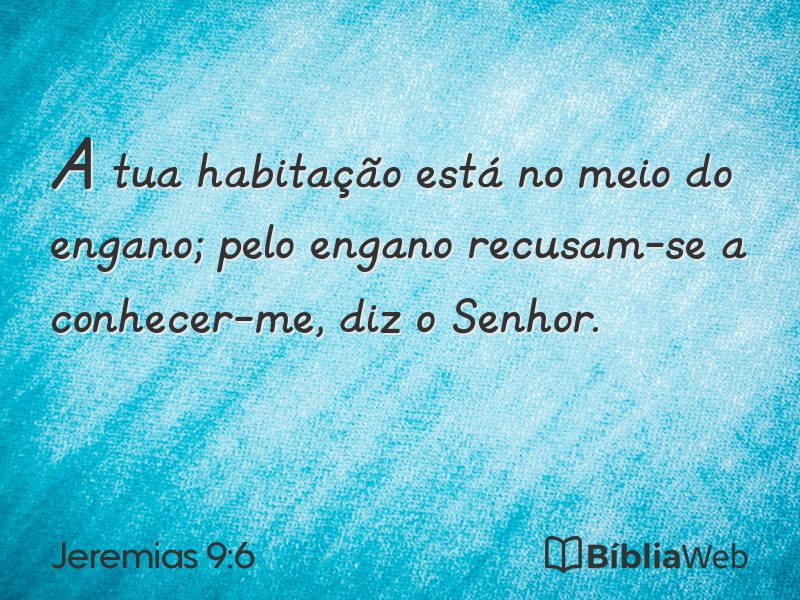 Jeremias 9:6 em imagem para compartilhar