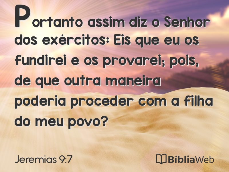 Jeremias 9:7 em imagem para compartilhar