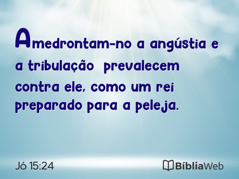 Jó 15:24 em imagem para compartilhar