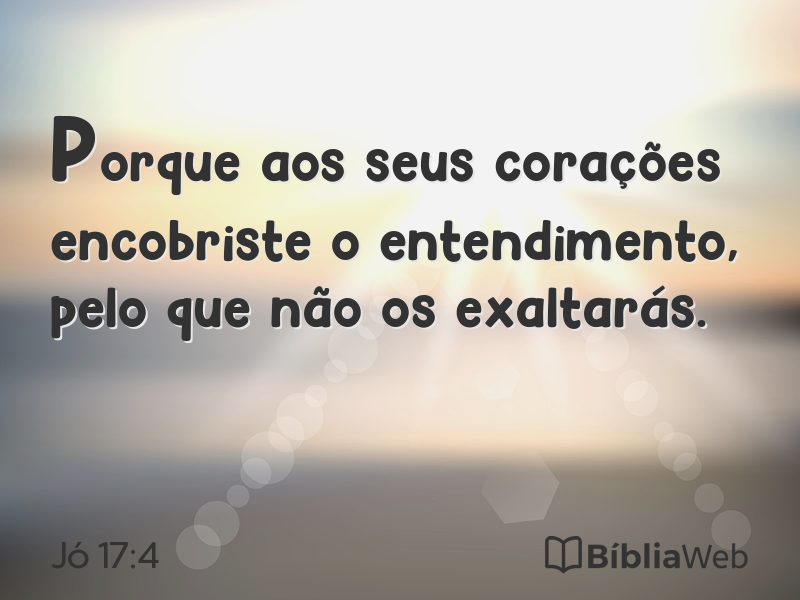 Jó 17:4 em imagem para compartilhar