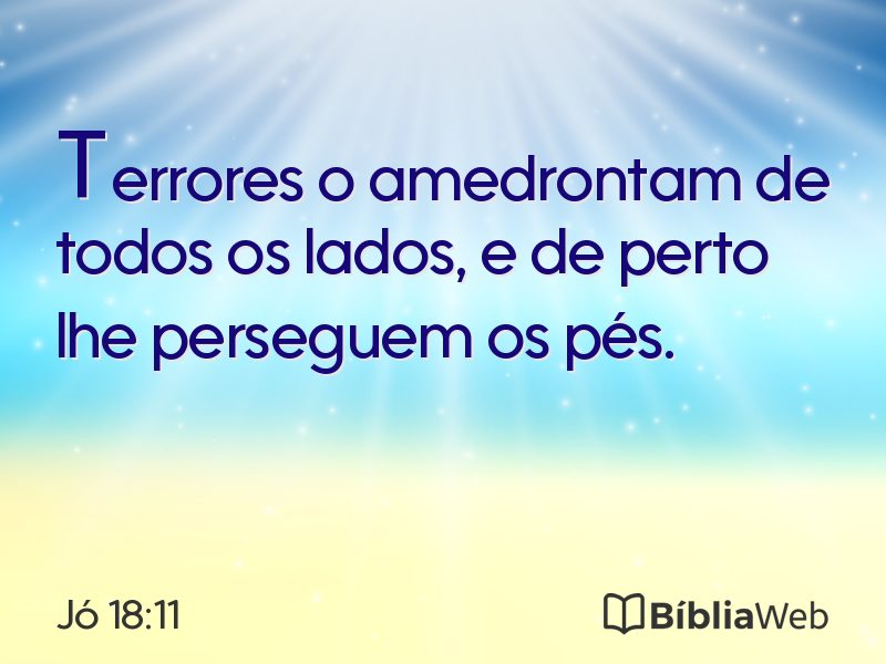 Jó 18:11 em imagem para compartilhar
