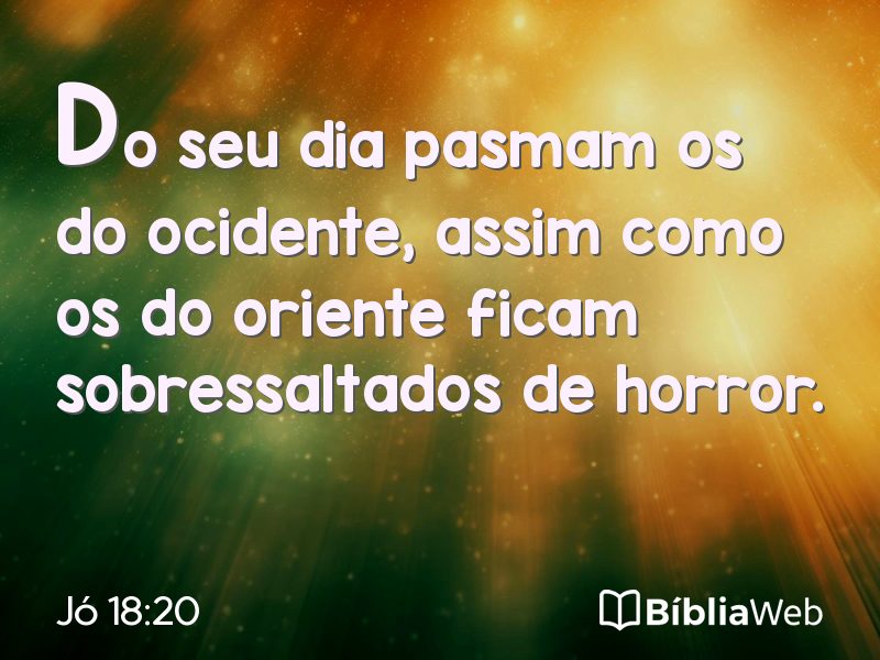 Jó 18:20 em imagem para compartilhar