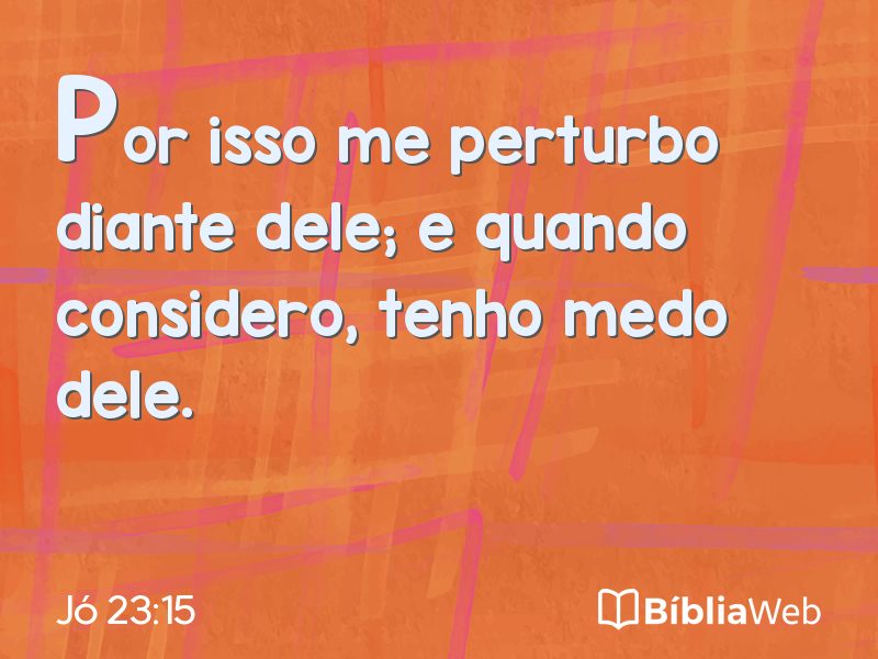 Jó 23:15 em imagem para compartilhar