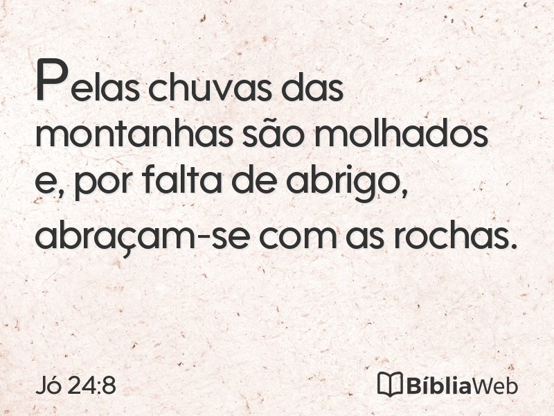 Jó 24:8 em imagem para compartilhar