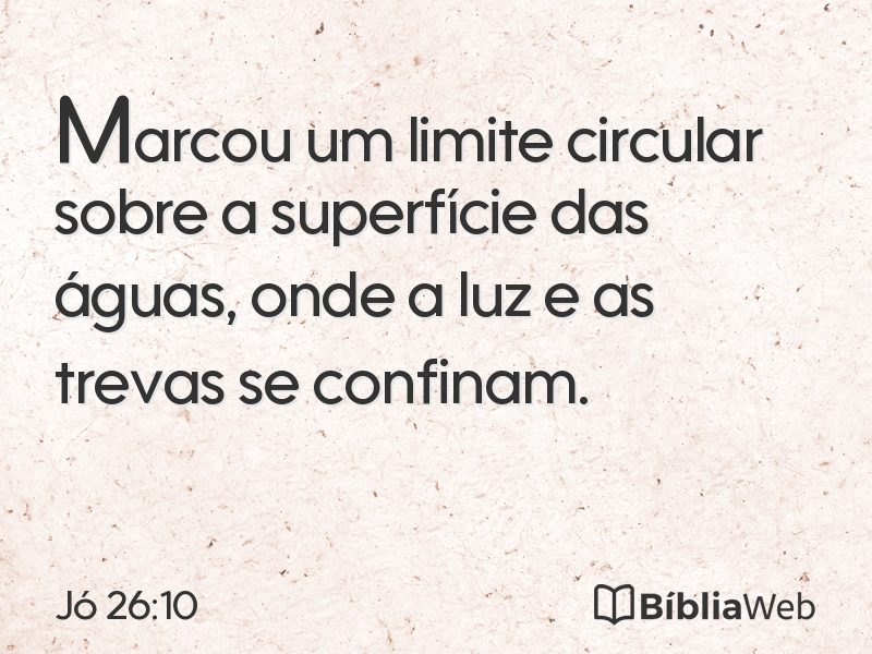 Jó 26:10 em imagem para compartilhar