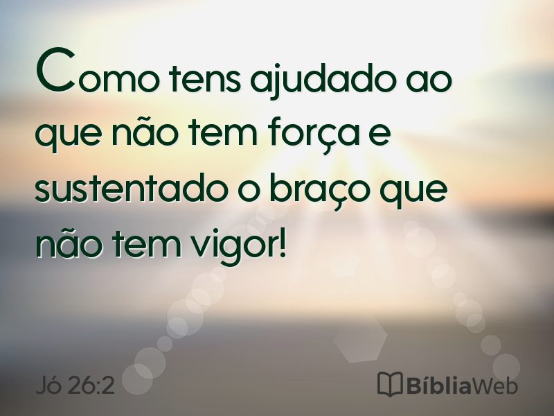 Jó 26:2 em imagem para compartilhar