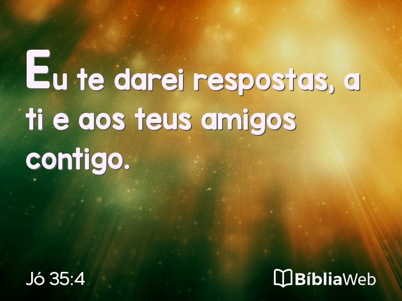 Jó 35:4 em imagem para compartilhar