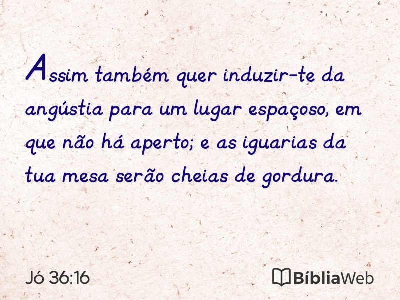 Jó 36:16 em imagem para compartilhar