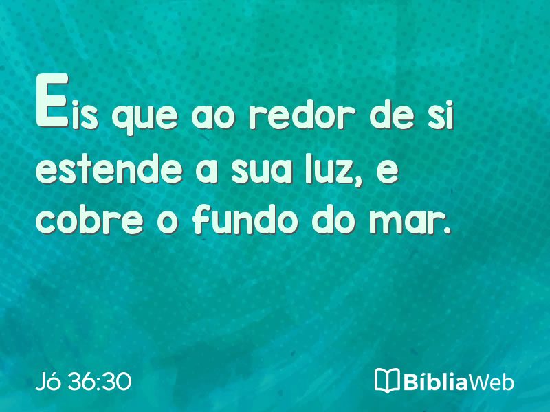 Jó 36:30 em imagem para compartilhar