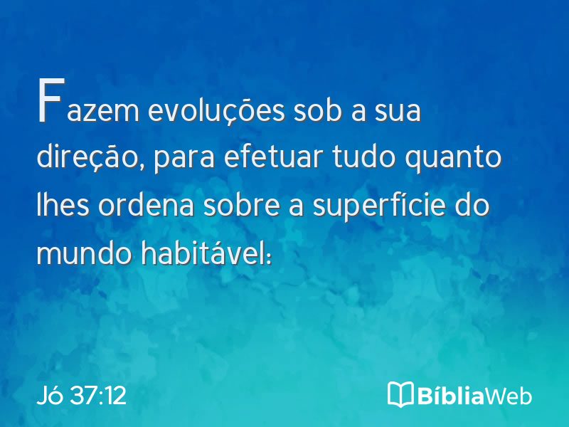 Jó 37:12 em imagem para compartilhar
