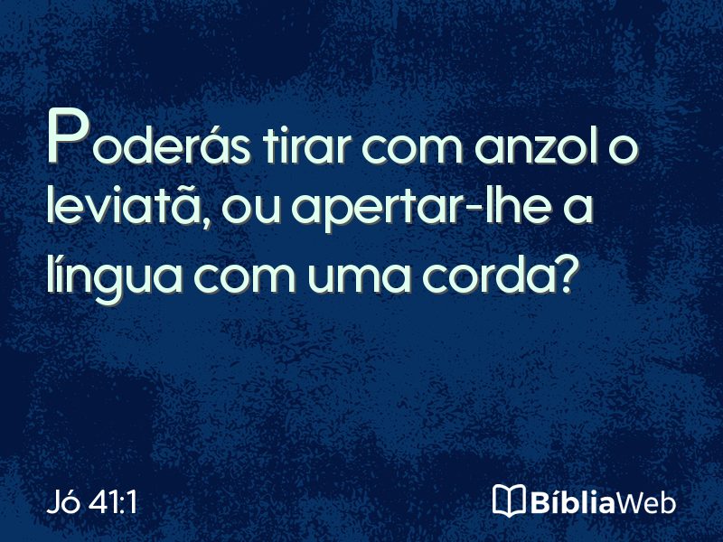 Jó 41:1 em imagem para compartilhar
