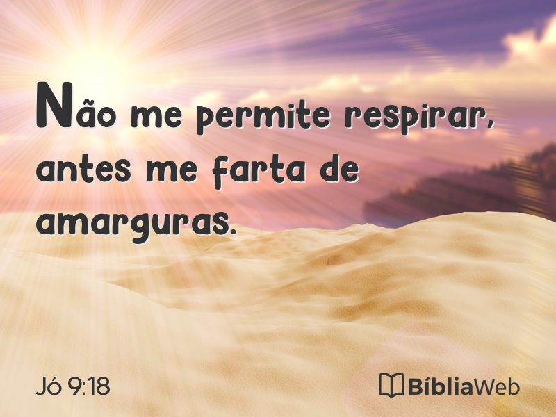 Jó 9:18 em imagem para compartilhar