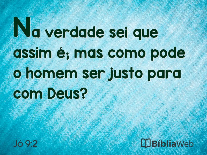 Jó 9:2 em imagem para compartilhar