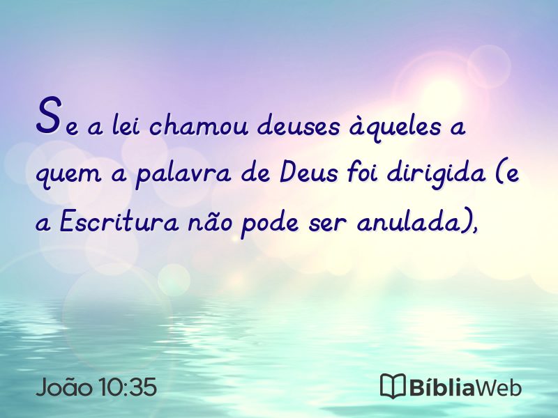 João 10:35 em imagem para compartilhar