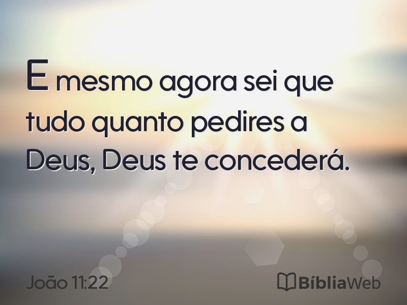 João 11:22 em imagem para compartilhar