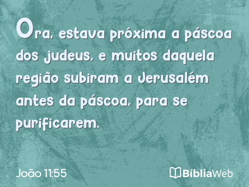 João 11:55 em imagem para compartilhar