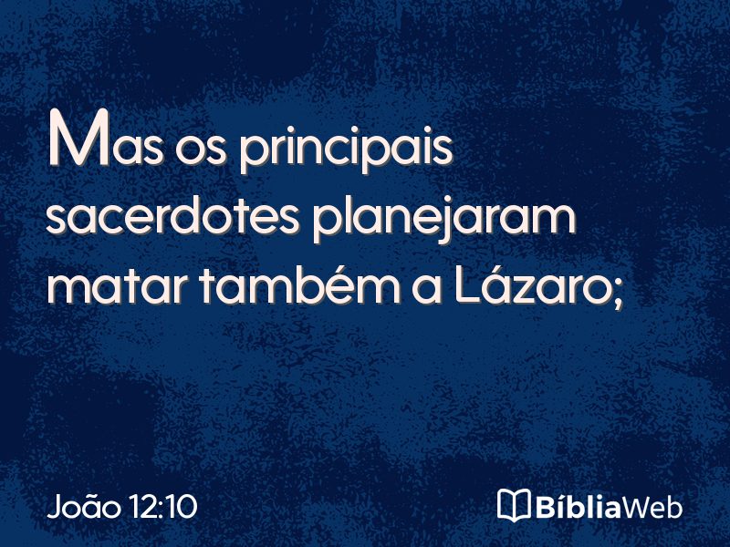 João 12:10 em imagem para compartilhar