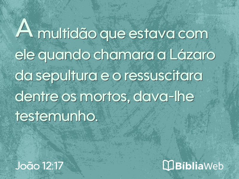 João 12:17 em imagem para compartilhar
