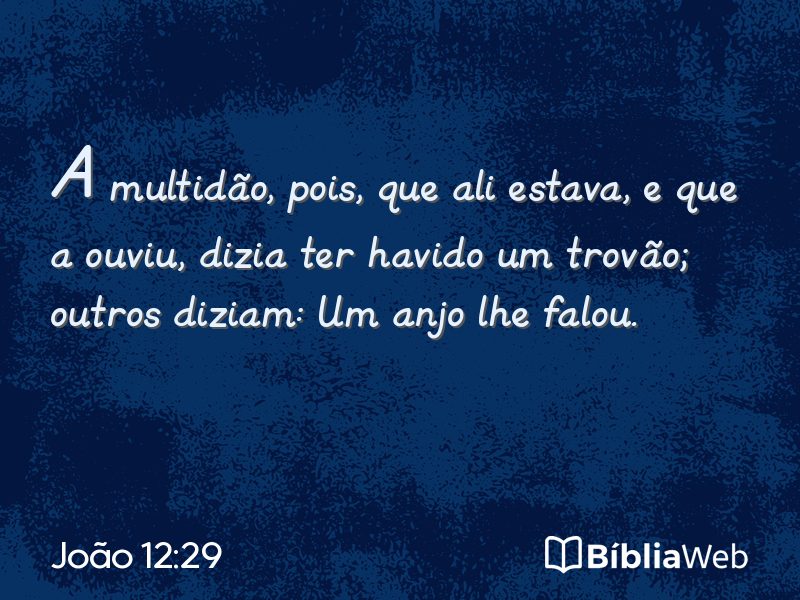 João 12:29 em imagem para compartilhar