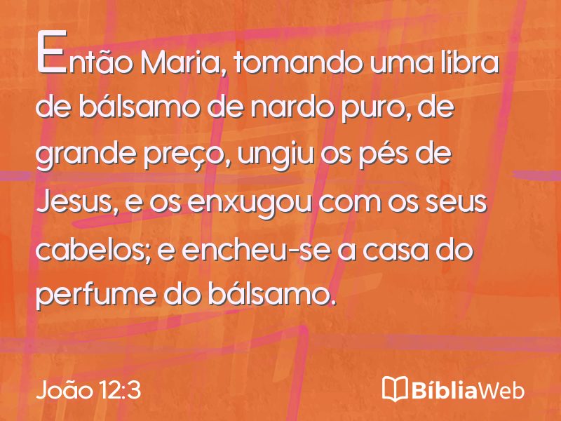 João 12:3 em imagem para compartilhar