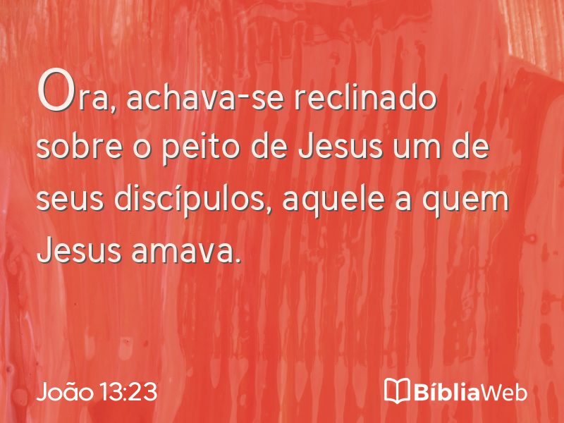 João 13:23 em imagem para compartilhar