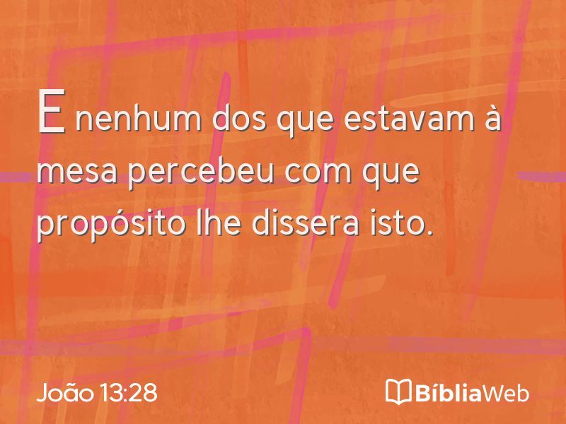 João 13:28 em imagem para compartilhar