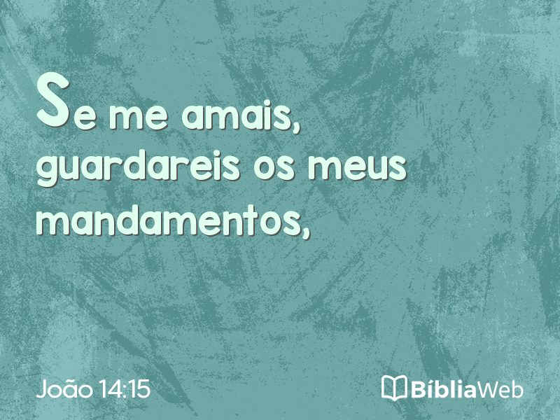 João 14:15 em imagem para compartilhar