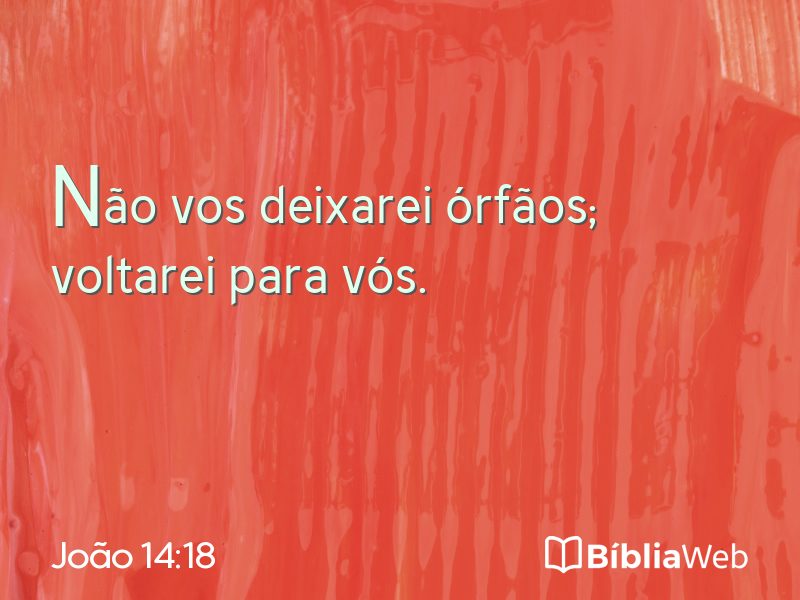 João 14:18 em imagem para compartilhar