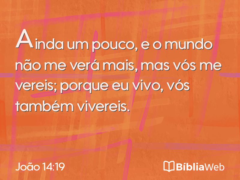 João 14:19 em imagem para compartilhar