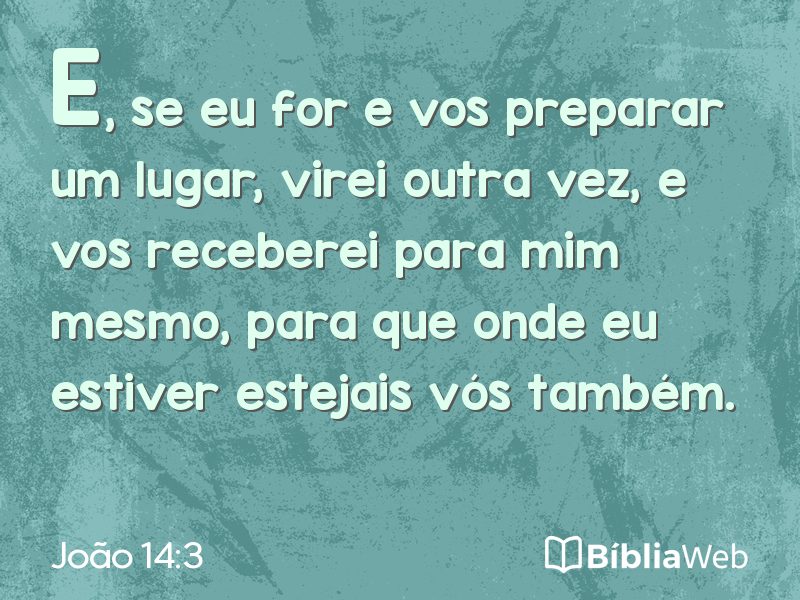 João 14:3 em imagem para compartilhar