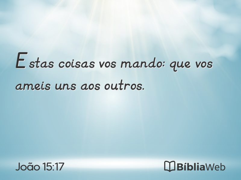 João 15:17 em imagem para compartilhar