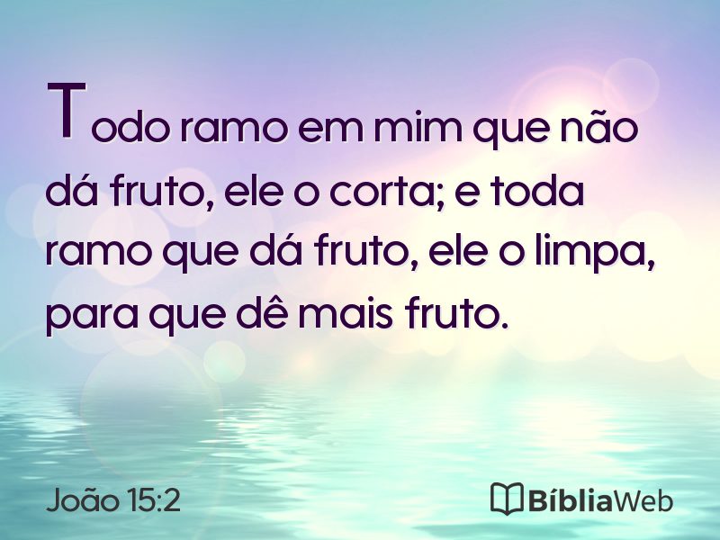 João 15:2 em imagem para compartilhar