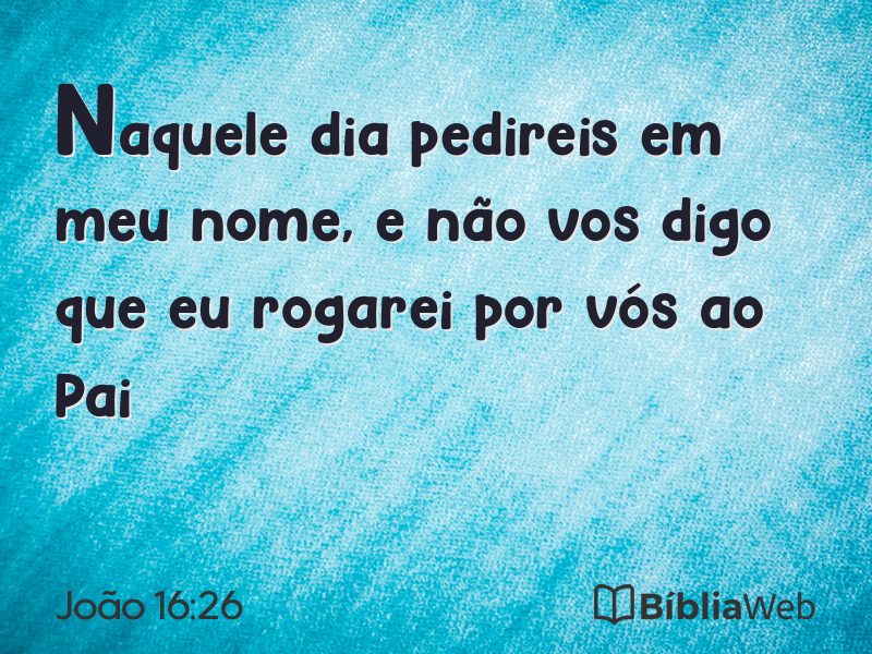 João 16:26 em imagem para compartilhar