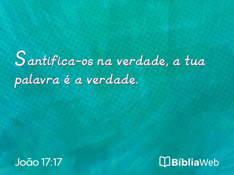 João 17:17 em imagem para compartilhar