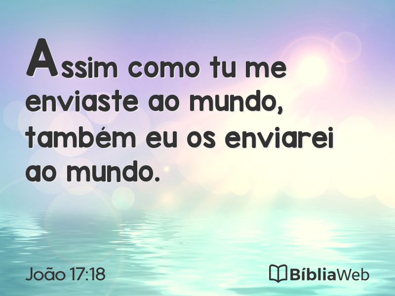João 17:18 em imagem para compartilhar