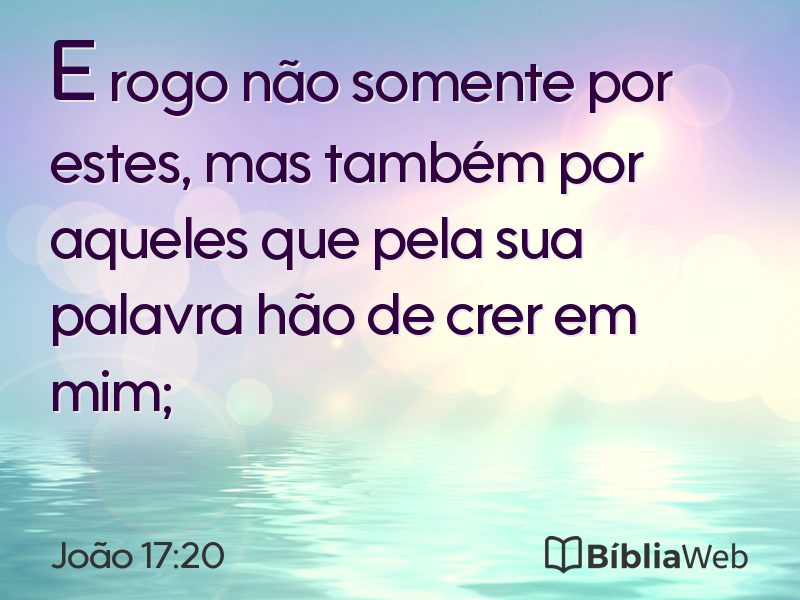 João 17:20 em imagem para compartilhar