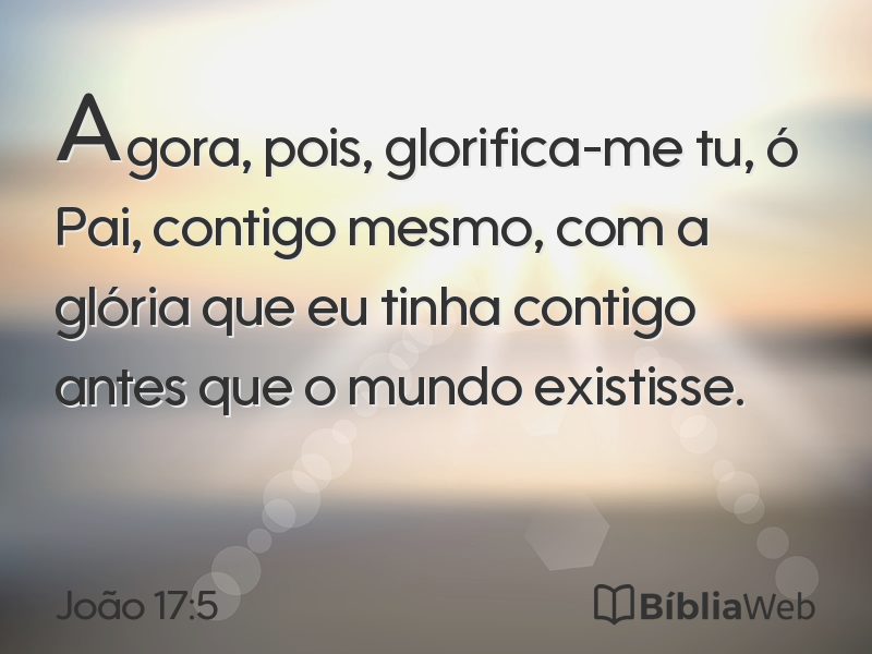João 17:5 em imagem para compartilhar